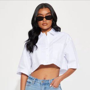 Poplin Shirt - White- Brand New - Never Worn w/tags